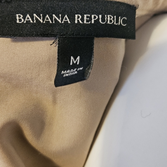 Banana Republic | Boxy Short Sleeve Back Zip Front Fur Oversized Top Blouse - Picture 6 of 8